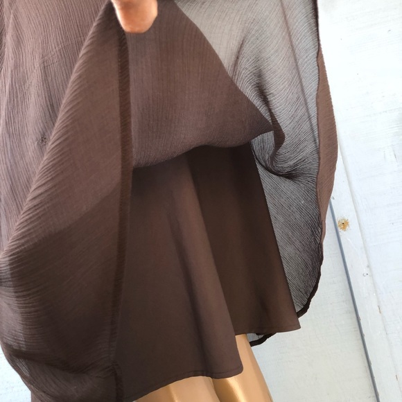J. Crew Sophia dress in silk tricotine brown sz.0 - Picture 7 of 8